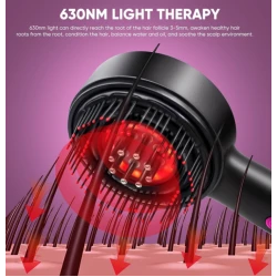 Perie pentru par cu tehnologie avansata BrushPro X6 aplicator de ser pentru scalp vibratii Infrarosu
