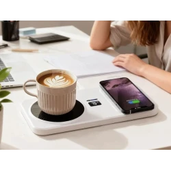 Suport de cana cu incalzire electrica si Incarcare Wireless control de temperatura smart