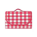 Patura de picnic dimensiune 100x150cm culoare ROSU cu carouri