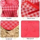 Patura de picnic dimensiune 100x150cm culoare ROSU cu carouri