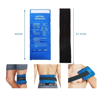 Compresa gel reutilizabila terapie cald/rece genunchi tratarea umflaturilor leziuni sportive