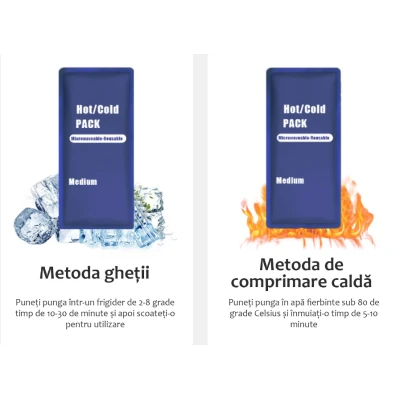 Compresa gel reutilizabila terapie cald/rece genunchi tratarea umflaturilor leziuni sportive