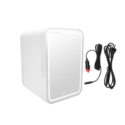 Mini Frigider pentru machiaj Cozevdnt capacitate 8L portabil cu oglinda