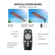 Lampa solara stradala putere 600W senzor miscare 8 casete portocalie