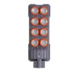 Lampa solara stradala putere 600W senzor miscare 8 casete portocalie