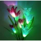 Set 2 lampi solare pentru gradina model FLOARE colorata