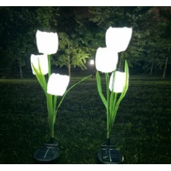 Set 2 lampi solare pentru gradina model LALELE