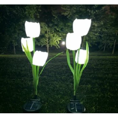 Set 2 lampi solare pentru gradina model LALELE