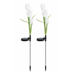 Set 2 lampi solare pentru gradina model LALELE