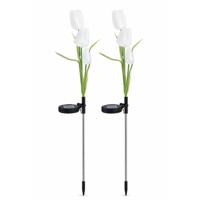 Set 2 lampi solare pentru gradina model LALELE