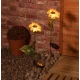 Set 2 lampi solare decorative de gradina model Floarea Soarelui