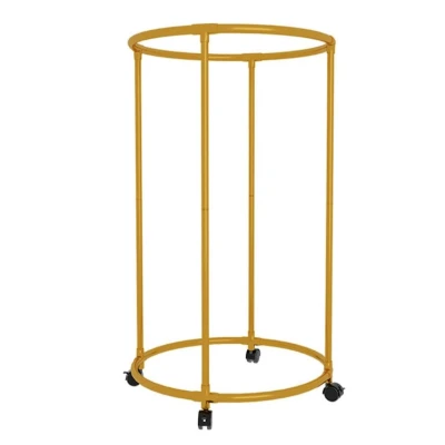 Suport de haine rotativ din metal organizare spatiu durabil si stabil 130 x 75 cm Auriu greutate max 40kg