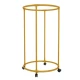 Suport de haine rotativ din metal organizare spatiu durabil si stabil 130 x 75 cm Auriu greutate max 40kg