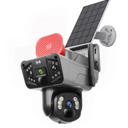 Camera de supraveghere 4G 8MP Dual Lens monitorizare clara viziune nocturna si control prin Aplicatie