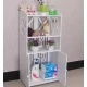 Dulap impermeabil pentru baie cu 2 rafturi superioare deschise inaltime 90cm durabil si stabil ALB