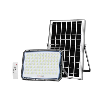 Proiector cu panou solar putere 300W si telecomanda