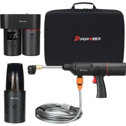 Pompa de aer wireless multifunctionala 4 in 1 pistol de spalat masina aspirator incarcator wireless 