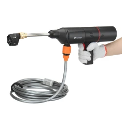Pompa de aer wireless multifunctionala 4 in 1 pistol de spalat masina aspirator incarcator wireless 
