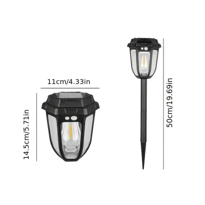 Lampa solara de gradina 2 in 1 montare pe sol si perete CL D68