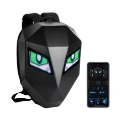 Rucsac modern pentru motociclisti ecran led personalizat rezistent la apa multiple moduri de afisare