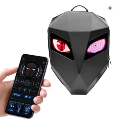 Rucsac modern pentru motociclisti ecran led personalizat rezistent la apa multiple moduri de afisare