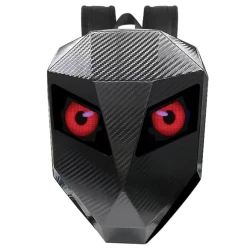 Rucsac motociclisti inteligent LED cu afisaj personalizabil control prin aplicatie lucios