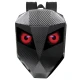 Rucsac motociclisti inteligent LED cu afisaj personalizabil control prin aplicatie lucios