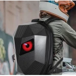 Rucsac motociclisti inteligent LED cu afisaj personalizabil control prin aplicatie lucios