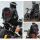 Rucsac motociclisti inteligent LED cu afisaj personalizabil control prin aplicatie lucios