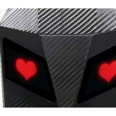Rucsac motociclisti inteligent LED cu afisaj personalizabil control prin aplicatie lucios