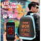 Rucsac cu afisaj LED control prin aplicatie si design modern