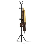 Cuier tip pom metalic 42x42x165cm cu agatatori multiple