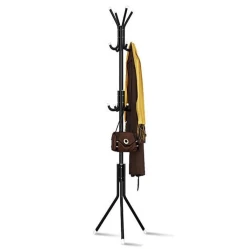 Cuier tip pom metalic 42x42x165cm cu agatatori multiple
