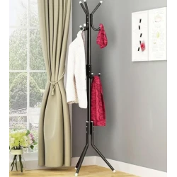 Cuier tip pom metalic 42x42x165cm cu agatatori multiple