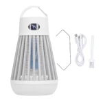 Lampa antimuste 2 in 1 portabila impermeabila pentru camping alb