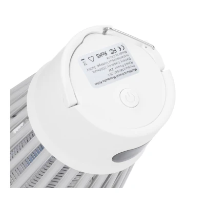 Lampa antimuste 2 in 1 portabila impermeabila pentru camping alb