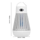 Lampa antimuste 2 in 1 portabila impermeabila pentru camping alb
