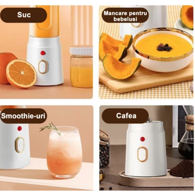 Mini Blender electric 10 lame inox 21000 RPM Multifunctional 450ml
