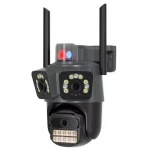 Camera supraveghere WiFi cu 3 lentile 15MP 8K PTZ Audio Alarma Exterior IP66