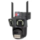 Camera supraveghere WiFi cu 3 lentile 15MP 8K PTZ Audio Alarma Exterior IP66