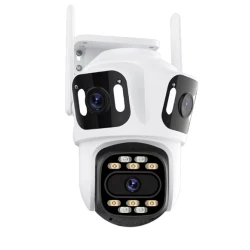 Camera Supraveghere WiFi BT Ultra HD 4 Lentile Unghi Larg Zoom 8X Night Vision Autotracking Audio Bidirectional