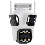 Camera Supraveghere WiFi BT Ultra HD 4 Lentile Unghi Larg Zoom 8X Night Vision Autotracking Audio Bidirectional