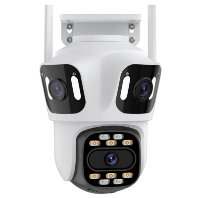 Camera Supraveghere WiFi BT Ultra HD 4 Lentile Unghi Larg Zoom 8X Night Vision Autotracking Audio Bidirectional