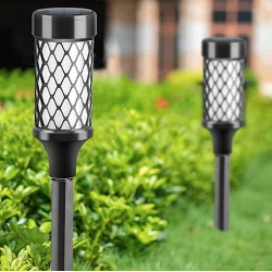 Lampa solara LED pentru gradina 37cm lumina calda impermeabila