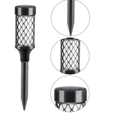 Lampa solara LED pentru gradina 37cm lumina calda impermeabila