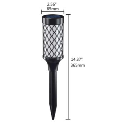 Lampa solara LED pentru gradina 37cm lumina calda impermeabila