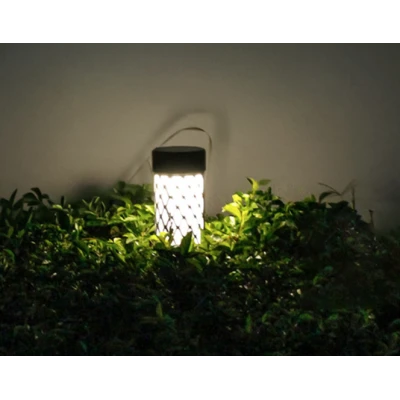 Lampa solara LED pentru gradina 37cm lumina calda impermeabila