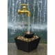 Fantana decorativa cu robinet cu lumina si pietre tip cascada