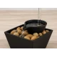 Fantana decorativa cu robinet cu lumina si pietre tip cascada