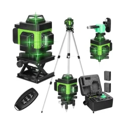 Nivela laser 4D cu 16 linii autonivelare telecomanda lumina verde Trepied
